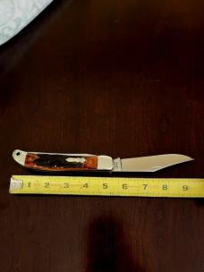 Rare Schrade + USA Uncle Henry 227UH Folding Bowie - Custom by Herman Williams Rare Schrade + USA Uncle Henry 227UH Folding Bowie - Custom by Herman Williams