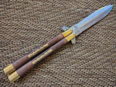 Vintage 16 1/2 inch Balisong Balisword from the Phillipines With Eagle Head Vintage 16 1/2 inch Balisong Balisword from the Phillipines With Eagle Head