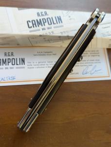  NIB 11"- 28 cm A.G.A. Campolin Brazilian Horn Maltese Automatic lockback stiletto