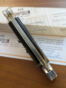 NIB 9inch-23cm A.G.A. Campolin Brazilian Horn Maltese Automatic lockback a super beautiful stiletto NIB 9inch-23cm A.G.A. Campolin Brazilian Horn Maltese Automatic lockback a super beautiful stiletto