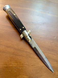 18CM-7 INCH PICKLOCK MADE IN MANIAGO ITALIAN STILETTO IN FAT BRAZILIAN HORN 18CM-7 INCH PICKLOCK MADE IN MANIAGO ITALIAN STILETTO IN FAT BRAZILIAN HORN