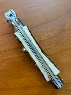 18CM-7 INCH PICKLOCK MADE IN MANIAGO ITALIAN STILETTO IN STAG HORN 18CM-7 INCH PICKLOCK MADE IN MANIAGO ITALIAN STILETTO IN STAG HORN