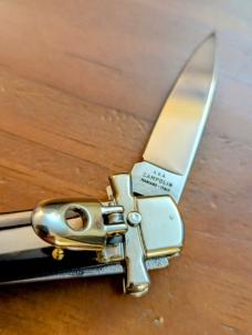 AGA CAMPOLIN 15CM-6 INCH MINI DOMINUS LEVERLOCK IN DARK BRAZILIAN HORN AGA CAMPOLIN 15CM-6 INCH MINI DOMINUS LEVERLOCK IN DARK BRAZILIAN HORN