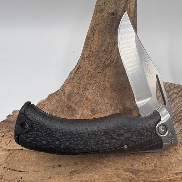 GERBER GATOR PREMIUM Folding Knife, Leather Sheath S30V MADE IN USA ???????? (103B)