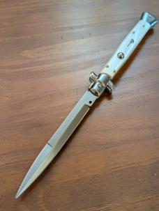 FRANK BELTRAME 28CM-11" BAYONET STILETTO GENUINE IMITATION MOTHER OF PEARL...NEW FRANK BELTRAME 28CM-11" BAYONET STILETTO GENUINE IMITATION MOTHER OF PEARL...NEW