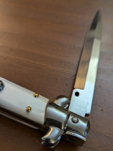 FRANK BELTRAME 28CM-11" BAYONET STILETTO GENUINE IMITATION MOTHER OF PEARL...NEW FRANK BELTRAME 28CM-11" BAYONET STILETTO GENUINE IMITATION MOTHER OF PEARL...NEW