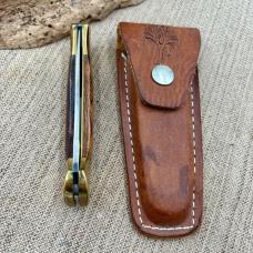 BOKER TREE BRAND SOLINGEN GERMANY WOOD PREMIUM LOCKBACK KNIFE 2000 440C (103B)