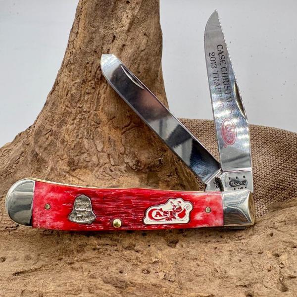 2013 Case XX Red Bone Christmas 2 blade Folding Traditional Trapper 6254SS (71) 2013 Case XX Red Bone Christmas 2 blade Folding Traditional Trapper 6254SS (71)