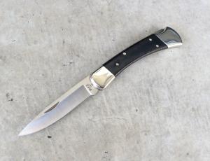 Buck 110 Folding Hunter Knife - Nickel Silver S30V Drop Point Blade - NEW