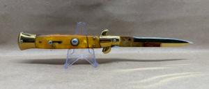 AKC 9" Stiletto Golden Automatic Knife-Bayonet