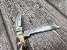 RARE ! MINT! 2007 CASE XX I468 SS Small Congress Fossil Knife W/ FLUTED BOLSTERS RARE ! MINT! 2007 CASE XX I468 SS Small Congress Fossil Knife W/ FLUTED BOLSTERS