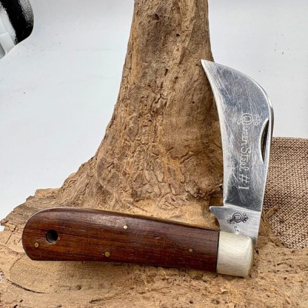 Queen Steel #1 Hawk Bill Pruner Wood Handle USA Folding Pocket Knife (180) Queen Steel #1 Hawk Bill Pruner Wood Handle USA Folding Pocket Knife (180)