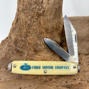 Vintage USA Mid 1900’s Ford Motor Company Two Blade Novelty Knife Co. Folder(71)