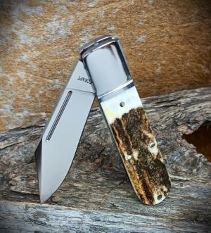 RoseCraft Blades Loosahatchie Jack Red Deer Stag RCT010-STG D2 Clip Point