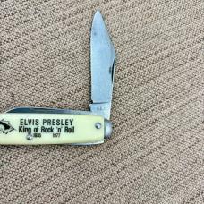 ELVIS PRESLEY 1935-1977 VINTAGE NOVELTY POCKET KNIFE CO USA 2 BLADE JACK (186)