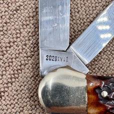 KISSING KRANE Robt Klaas, 3029 Solingen Germany Jigged Bone Copperhead Knife 186 KISSING KRANE Robt Klaas, 3029 Solingen Germany Jigged Bone Copperhead Knife 186