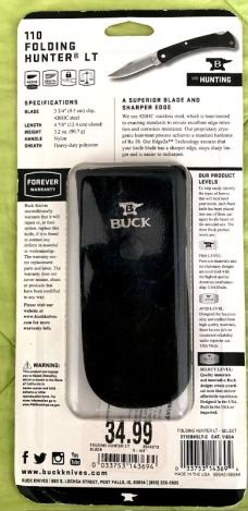 Buck 110 LT Folding Hunter NIP Buck 110 LT Folding Hunter NIP
