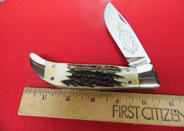 KABAR THICK STAG GRIZZLY COLLECTORS CLUB MINT WELL CARED FOR SINCE 1986 KABAR THICK STAG GRIZZLY COLLECTORS CLUB MINT WELL CARED FOR SINCE 1986