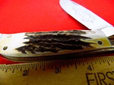 KABAR THICK STAG GRIZZLY COLLECTORS CLUB MINT WELL CARED FOR SINCE 1986 KABAR THICK STAG GRIZZLY COLLECTORS CLUB MINT WELL CARED FOR SINCE 1986