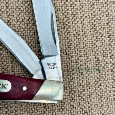 2017 BUCK 373 Red 3 Blade Folding Traditional Pocket Knife Trio Stockman (33)
