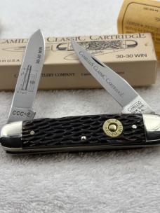 Camillus Classic Cartridge Vintage CC2 1992 30-30 Winchester Cartridge Knife Made In USA New In Box Camillus Classic Cartridge Vintage CC2 1992 30-30 Winchester Cartridge Knife Made In USA New In Box