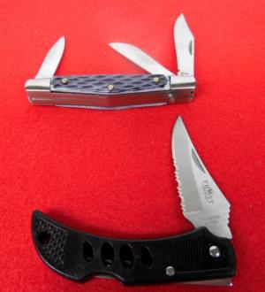 Two For One New Old Stock Ridge Runner Stockman Bone - Frost Lockback Part Serrated