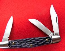 Two For One New Old Stock Ridge Runner Stockman Bone - Frost Lockback Part Serrated