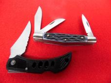 Two For One New Old Stock Ridge Runner Stockman Bone - Frost Lockback Part Serrated