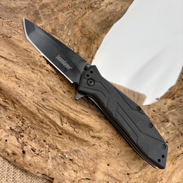 Kershaw Brawler 1990 SpeedSafe Assisted Opening Knife Black Tanto Blade (9)