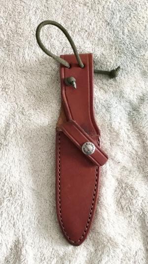 Randall Made Knife Sheath Model 8-4” Trout & Bird Knife Brown Stitch Sheath Only