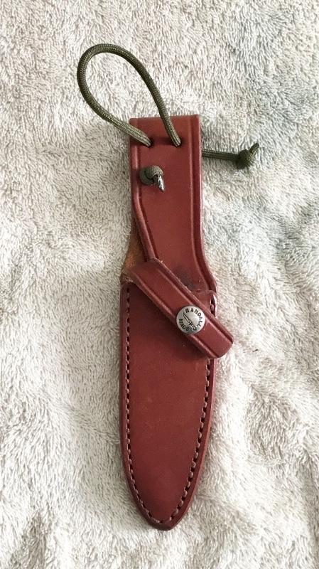 Randall Made Knife Sheath Model 8-4” Trout & Bird Knife Brown Stitch Sheath Only Randall Made Knife Sheath Model 8-4” Trout & Bird Knife Brown Stitch Sheath Only