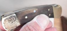 VTG BUCK USA 112 2 Dot (* jacked up Blade End*) 1974 - 1980 Lockback Knife C125 VTG BUCK USA 112 2 Dot (* jacked up Blade End*) 1974 - 1980 Lockback Knife C125