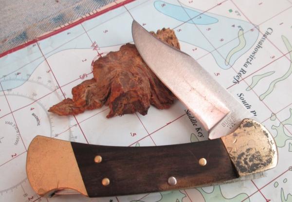 VTG BUCK USA 112 2 Dot (* jacked up Blade End*) 1974 - 1980 Lockback Knife C125 VTG BUCK USA 112 2 Dot (* jacked up Blade End*) 1974 - 1980 Lockback Knife C125