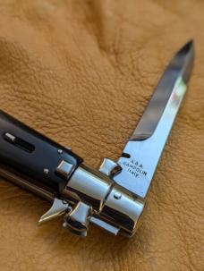 NEW AGA CAMPOILN BLACK WIDOW IN BLACK HORN 28CM-11INCH WITH 5MM BACK AND KICK SPRING 