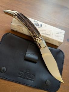 NEW IN BOX GNARLY STAG AGA CAMPOLIN DIANA LEVERLOCK AUTO WITH SHEATH NEW IN BOX GNARLY STAG AGA CAMPOLIN DIANA LEVERLOCK AUTO WITH SHEATH