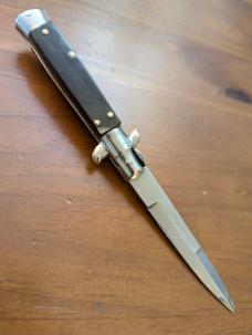 18CM-7 INCH PICKLOCK MADE IN MANIAGO ITALIAN STILETTO IN BRAZILIAN HORN 18CM-7 INCH PICKLOCK MADE IN MANIAGO ITALIAN STILETTO IN BRAZILIAN HORN