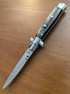 18CM-7 INCH PICKLOCK MADE IN MANIAGO ITALIAN STILETTO IN BRAZILIAN HORN 18CM-7 INCH PICKLOCK MADE IN MANIAGO ITALIAN STILETTO IN BRAZILIAN HORN