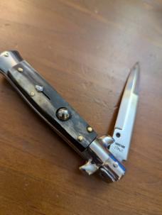 18CM-7 INCH PICKLOCK MADE IN MANIAGO ITALIAN STILETTO IN BRAZILIAN HORN 18CM-7 INCH PICKLOCK MADE IN MANIAGO ITALIAN STILETTO IN BRAZILIAN HORN
