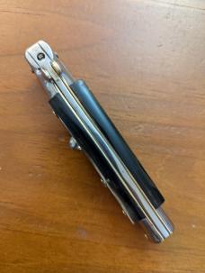 18CM-7 INCH PICKLOCK MADE IN MANIAGO ITALIAN STILETTO IN BRAZILIAN HORN 18CM-7 INCH PICKLOCK MADE IN MANIAGO ITALIAN STILETTO IN BRAZILIAN HORN