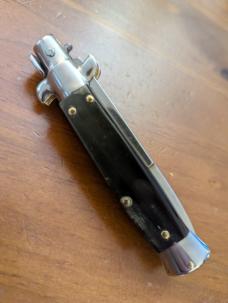 18CM-7 INCH PICKLOCK MADE IN MANIAGO ITALIAN STILETTO IN BRAZILIAN HORN 18CM-7 INCH PICKLOCK MADE IN MANIAGO ITALIAN STILETTO IN BRAZILIAN HORN