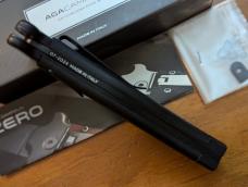 NIB AGA CAMPOLIN 23CM-9INCH ZERO SWAT BLACKOUT G-10 SCALES WITH DAGGER BLADE NIB AGA CAMPOLIN 23CM-9INCH ZERO SWAT BLACKOUT G-10 SCALES WITH DAGGER BLADE