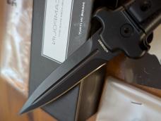 NIB AGA CAMPOLIN 23CM-9INCH ZERO SWAT BLACKOUT G-10 SCALES WITH DAGGER BLADE NIB AGA CAMPOLIN 23CM-9INCH ZERO SWAT BLACKOUT G-10 SCALES WITH DAGGER BLADE