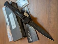 NIB AGA CAMPOLIN 23CM-9INCH ZERO SWAT BLACKOUT G-10 SCALES WITH DAGGER BLADE NIB AGA CAMPOLIN 23CM-9INCH ZERO SWAT BLACKOUT G-10 SCALES WITH DAGGER BLADE