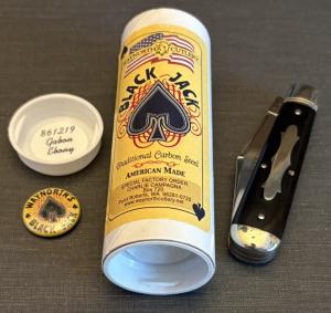 Waynorth Cutlery Black Jack Knife Special Factory Order by Charlie Campagna. Black is the New Black.