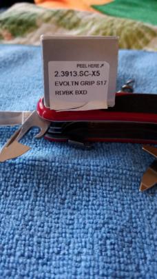 Victorinox Swiss Army Locking EvoGrip S17 Multi-Tool 3-3/8" Red Handles with Black Rubber Inserts Victorinox Swiss Army Locking EvoGrip S17 Multi-Tool 3-3/8" Red Handles with Black Rubber Inserts