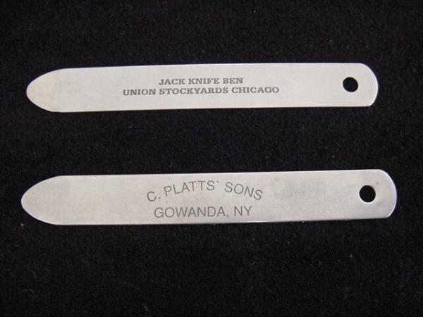 Vintage, Hard-to-Find Blade Openers - Jack Knife Ben and C. Platts Sons, Gowanda Vintage, Hard-to-Find Blade Openers - Jack Knife Ben and C. Platts Sons, Gowanda