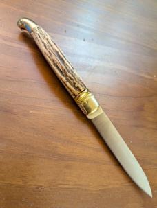 ITALIAN BRASS AND STAG 23CM-9INCH LEVERLOCK THICKALICIOUS ITALIAN BRASS AND STAG 23CM-9INCH LEVERLOCK THICKALICIOUS