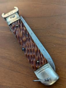 JAPANESE MADE AMBER PICKBONE EXTRACTOR SWITCHBLADE JAPANESE MADE AMBER PICKBONE EXTRACTOR SWITCHBLADE