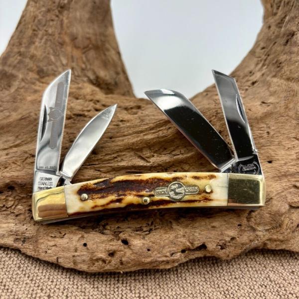 BUCK CREEK 1 OF 500 MADE 2007 CONGRESS 4 BLADE KNIFE STAG COLLECTORS (116) BUCK CREEK 1 OF 500 MADE 2007 CONGRESS 4 BLADE KNIFE STAG COLLECTORS (116)