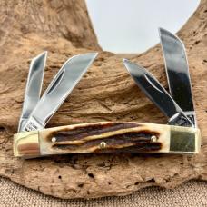 BUCK CREEK 1 OF 500 MADE 2007 CONGRESS 4 BLADE KNIFE STAG COLLECTORS (116) BUCK CREEK 1 OF 500 MADE 2007 CONGRESS 4 BLADE KNIFE STAG COLLECTORS (116)